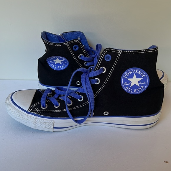 Converse All Star Chuck Taylor high top side zipper. Men size 8, Women size 10. - Picture 4 of 15